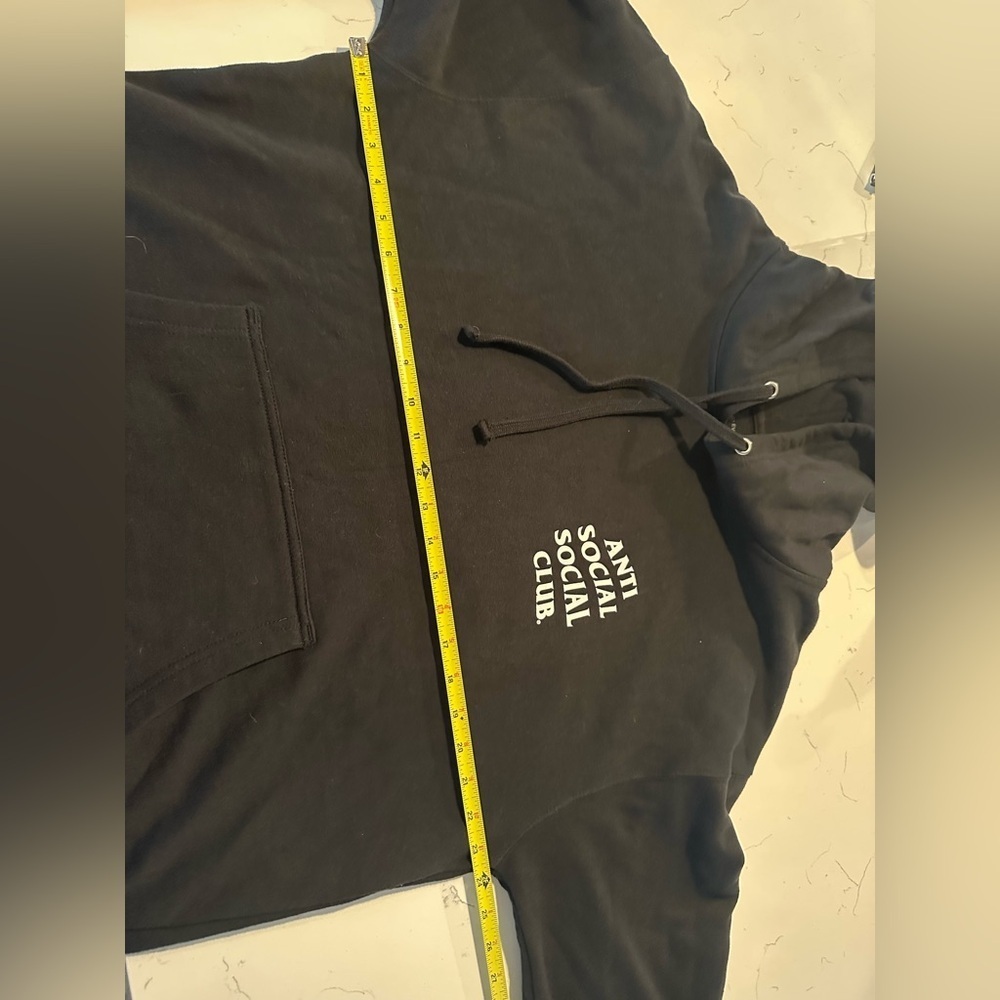 Authentic Anti Social Social Club ASSC Hoodie Kkoch Black Hoodie Large - Picture 4 of 5
